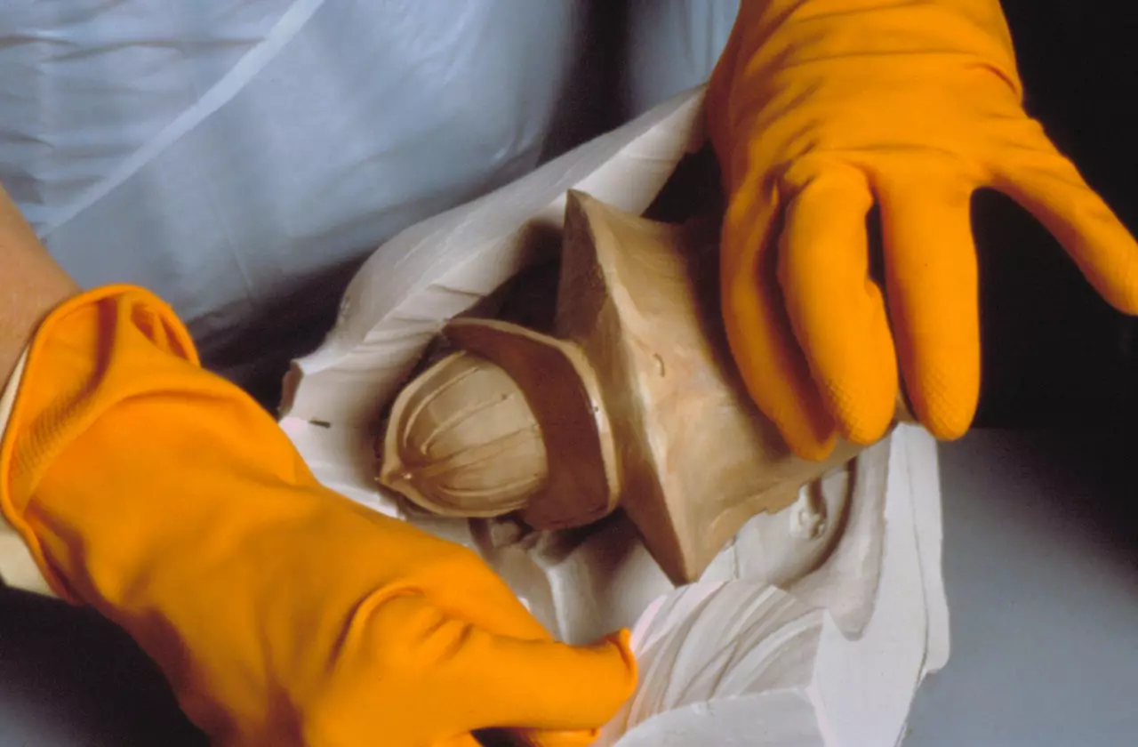 Casting a fireman statue using DC Moldmaking products