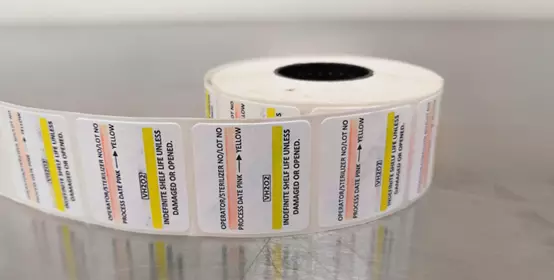 Labels on roll 