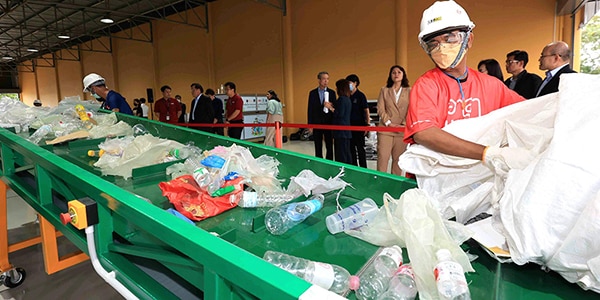 Thailand community recycling center