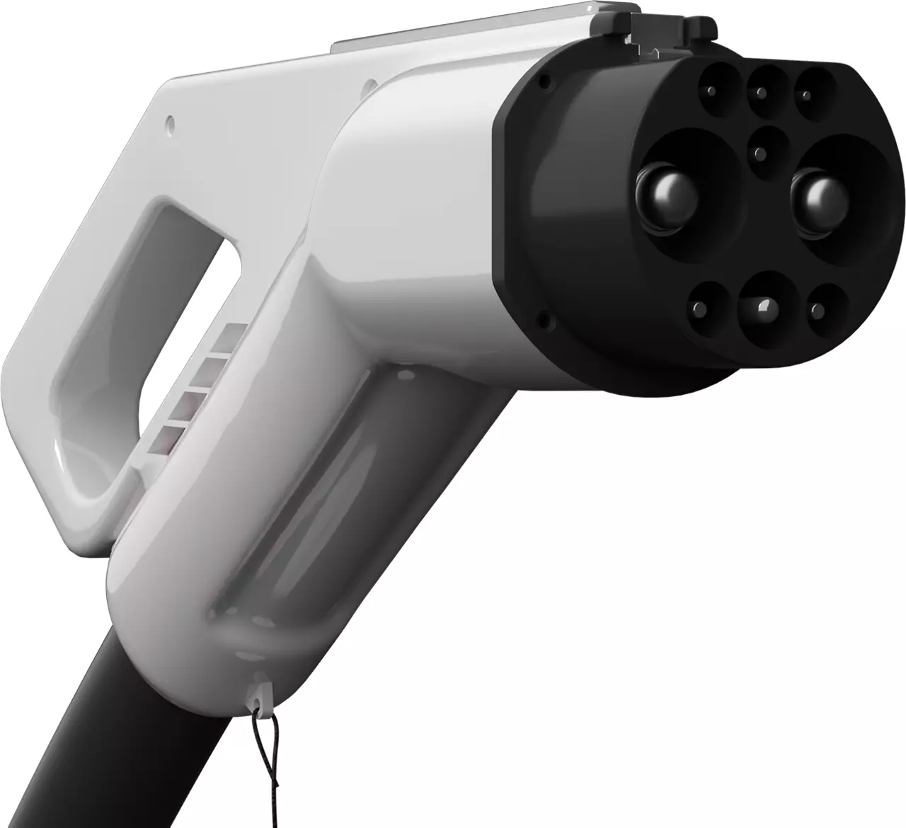 Charging gun device for charging an EV form an external power